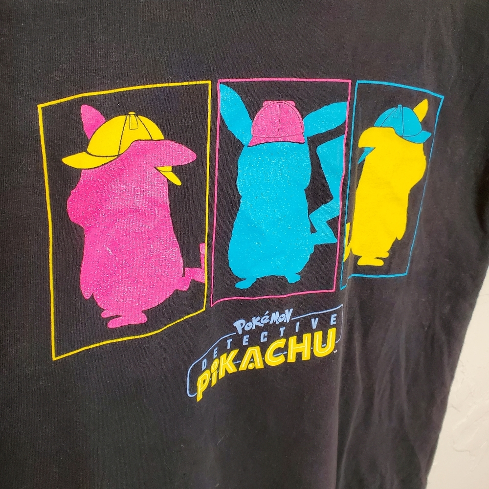 Detective Pikachu Men's T-Shirt Pokémon Black M